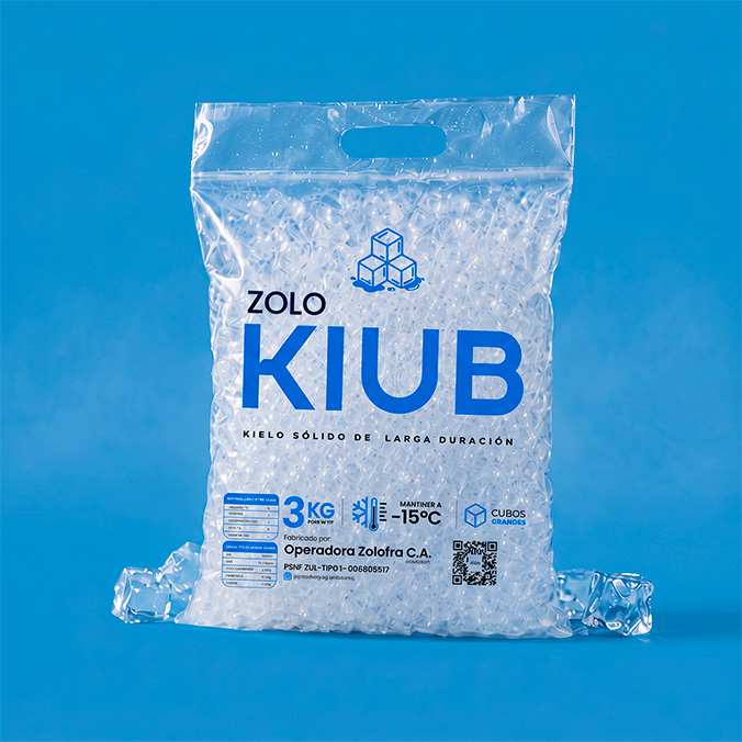 Bolsas de hielo sólido Kiub